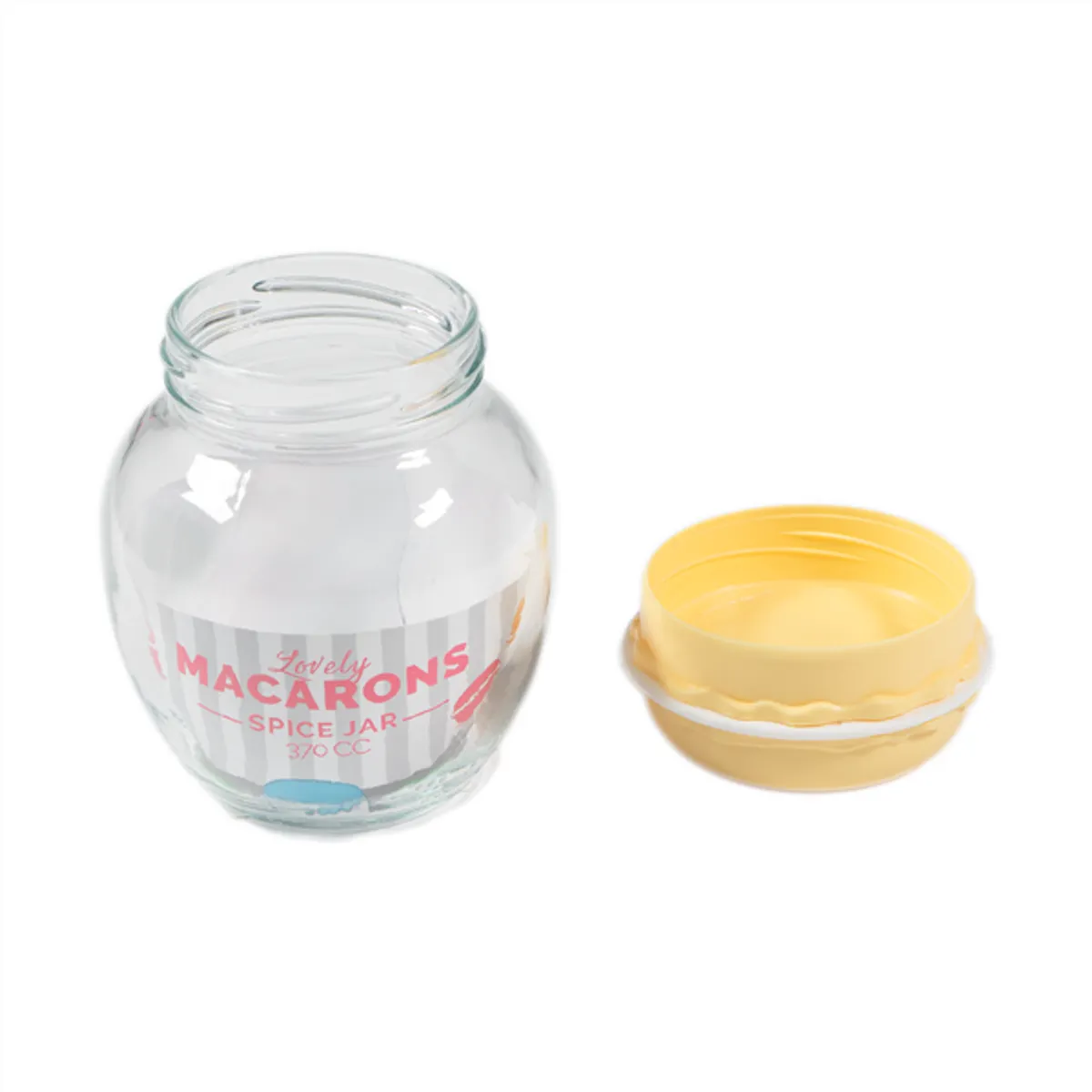 IRIS Macaron üveg fűszertartó 370ml, zöld, fukszia, narancs vagy citromsárga színű HN-1215 #2