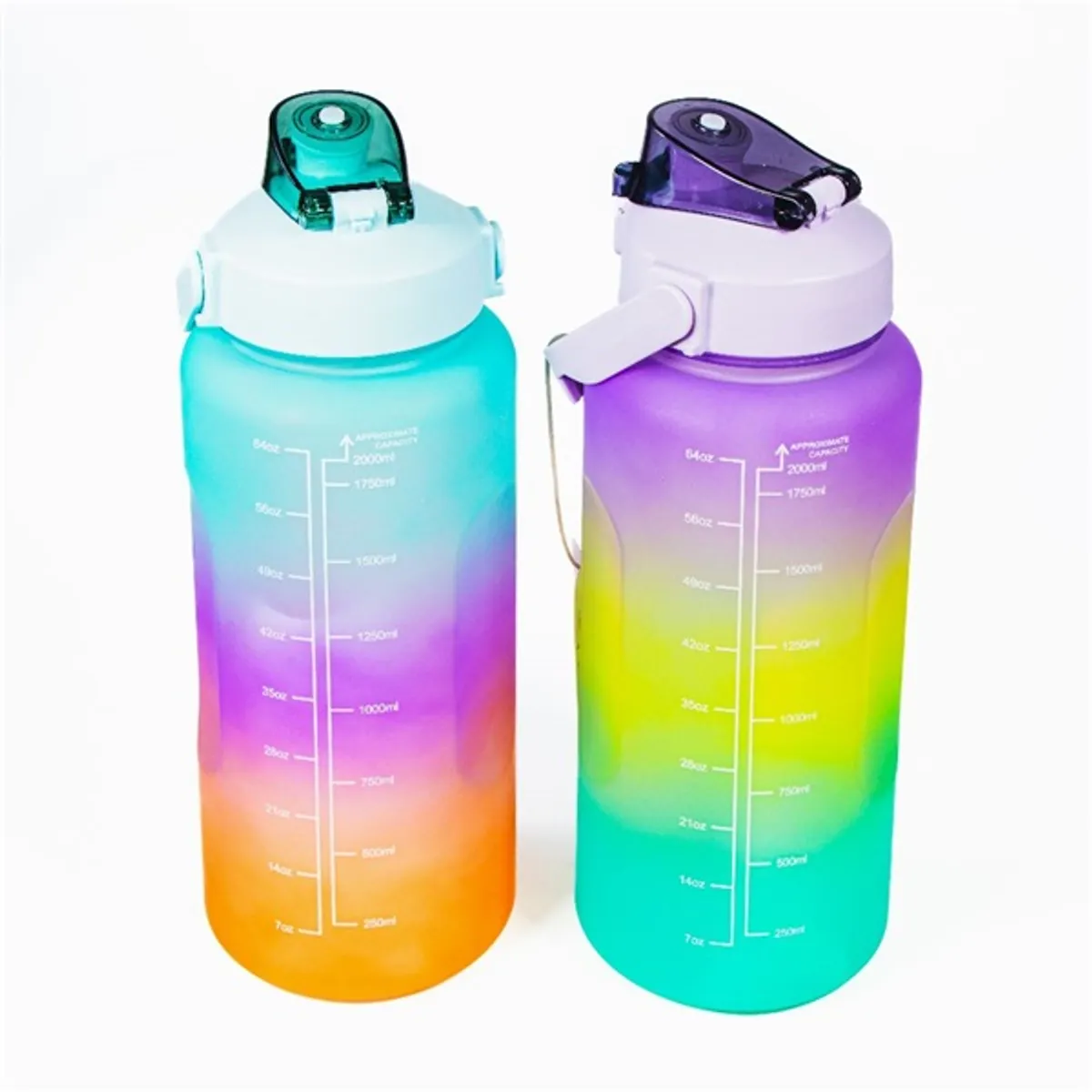 TOO KT-397 2000ml-es színátmenetes motivációs kulacs idézetekkel és időskálával #3