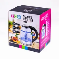 TOO KE-810 1,8L-es ezüst üveg vízforraló #3