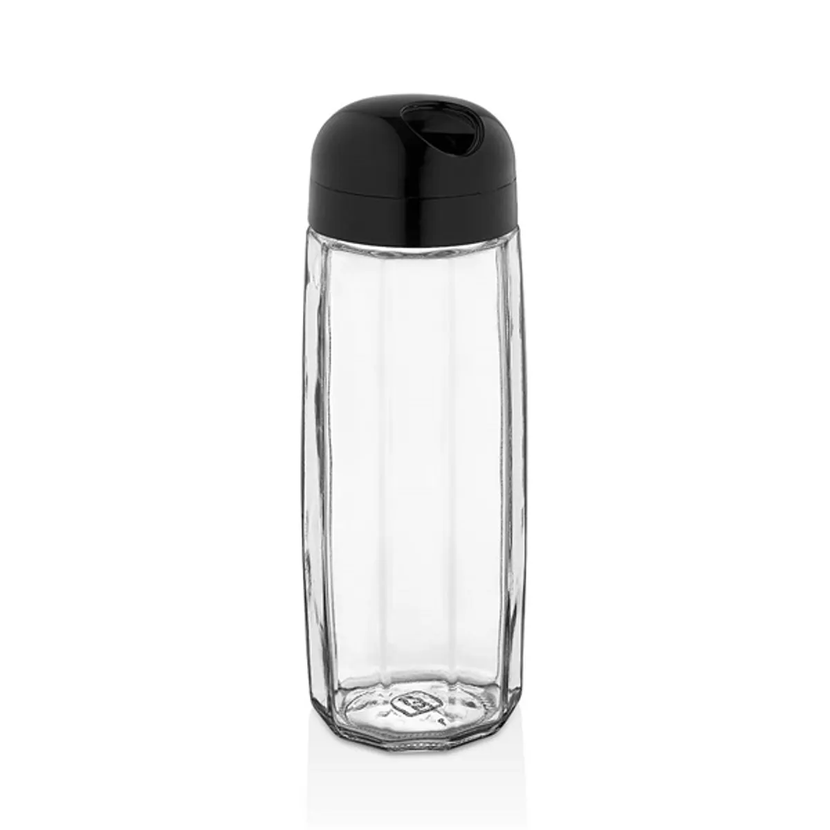 IRIS C-00442 Round Polygon üveg tároló 1.600ml, fekete vagy elfántcsont színű #1