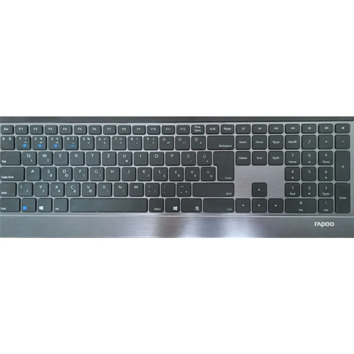 Rapoo 192504 E9500M HUN vezeték nélküli fekete billentyűzet #3