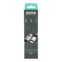 AVAX CB901 THUNDER 1m 3.2 Type C, USB4 100W/10Gbps fonott viharszürke kábel #5
