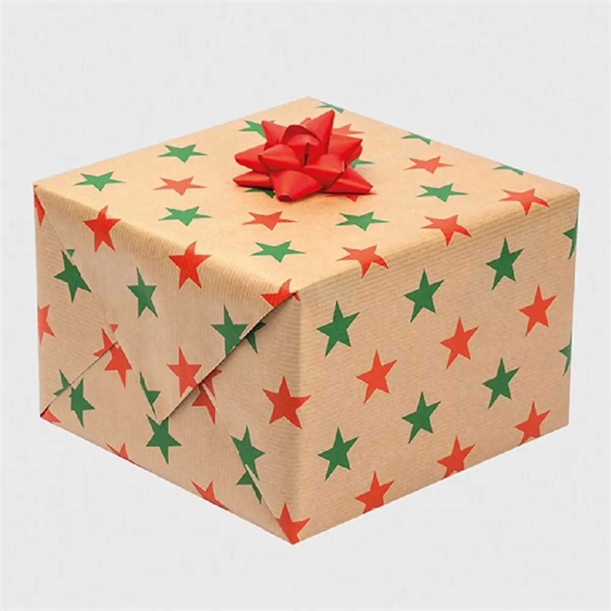 IRIS Karácsonyi tekercses KRAFT csomagolópapír,  200x70cm, különböző mintákkal, 60g/m2 #4