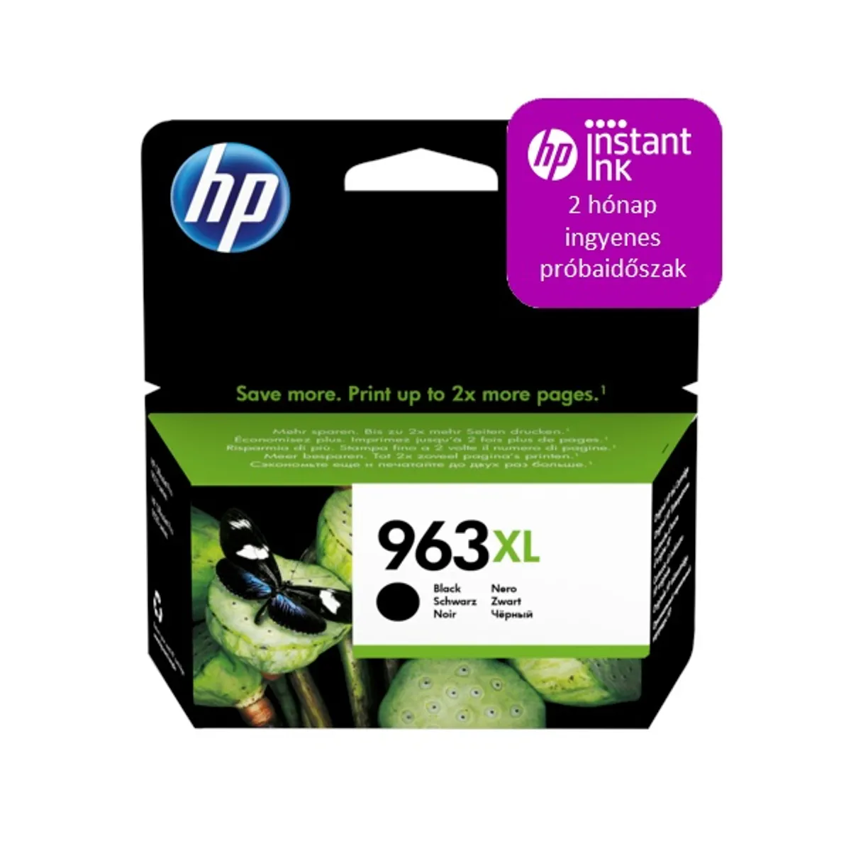 HP 3JA30AE (963XL) fekete tintapatron #1