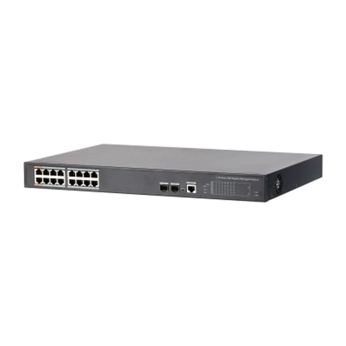Dahua PFS4218-16GT-240 2x100/1000 (HighPoE/PoE+/PoE)+14x 100/1000 (PoE)+2x SFP uplink 240W menedzselhető PoE switch #1