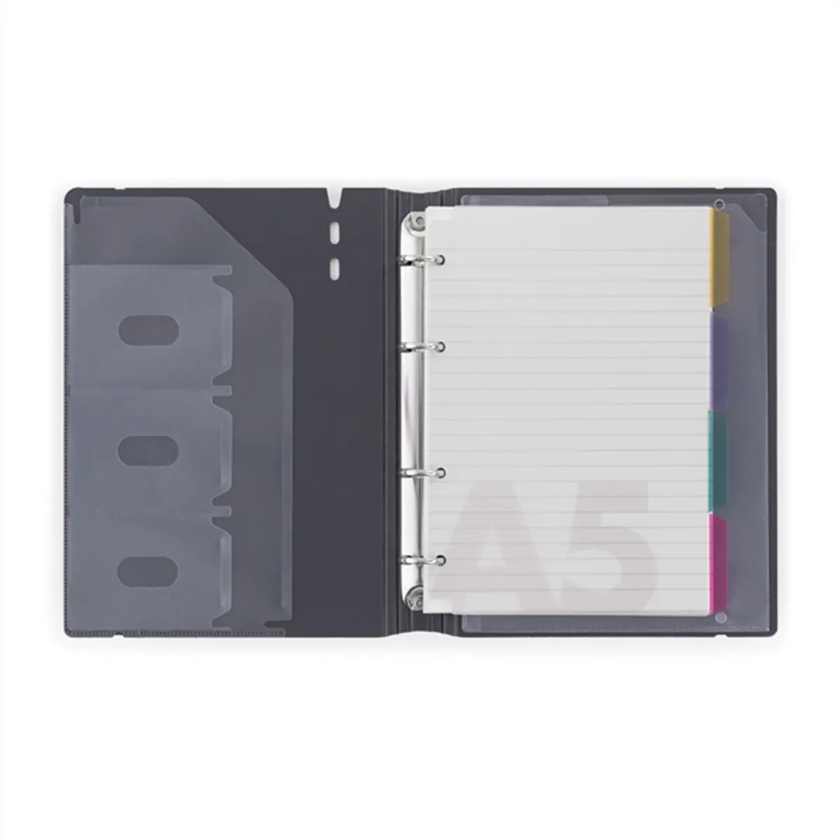 Verde A5 4 gyűrűs 3x30 vegyes lappal sárga gyűrűs mappa #2