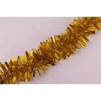 IRIS karácsonyi boa, széles lap, matt arany 9cm x 2m #1