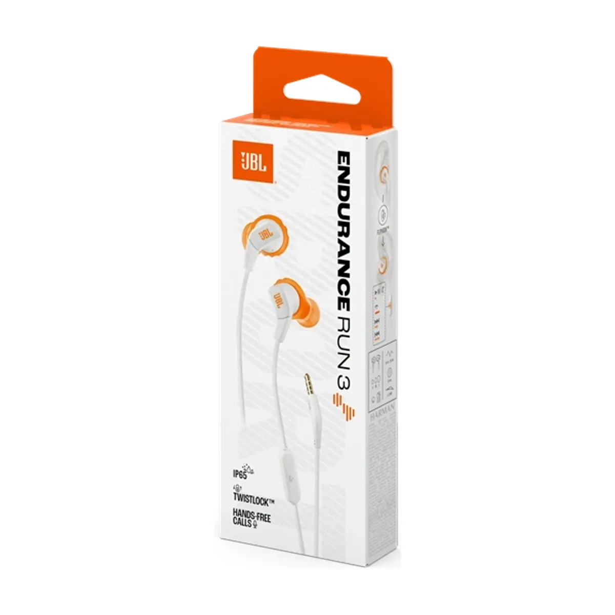 JBL Endurance Run 3 vezetékes mikrofonos fehér sport fülhallgató #8