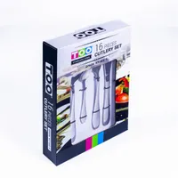 TOO KT-402 S Spark 16 db-os ezüst evőeszköz készlet #3