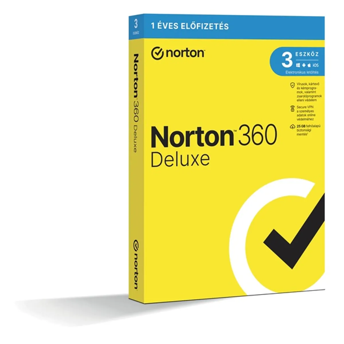 Norton 360 Deluxe 25GB HUN 1 Felhasználó 3 gép 1 éves dobozos vírusirtó szoftver #1