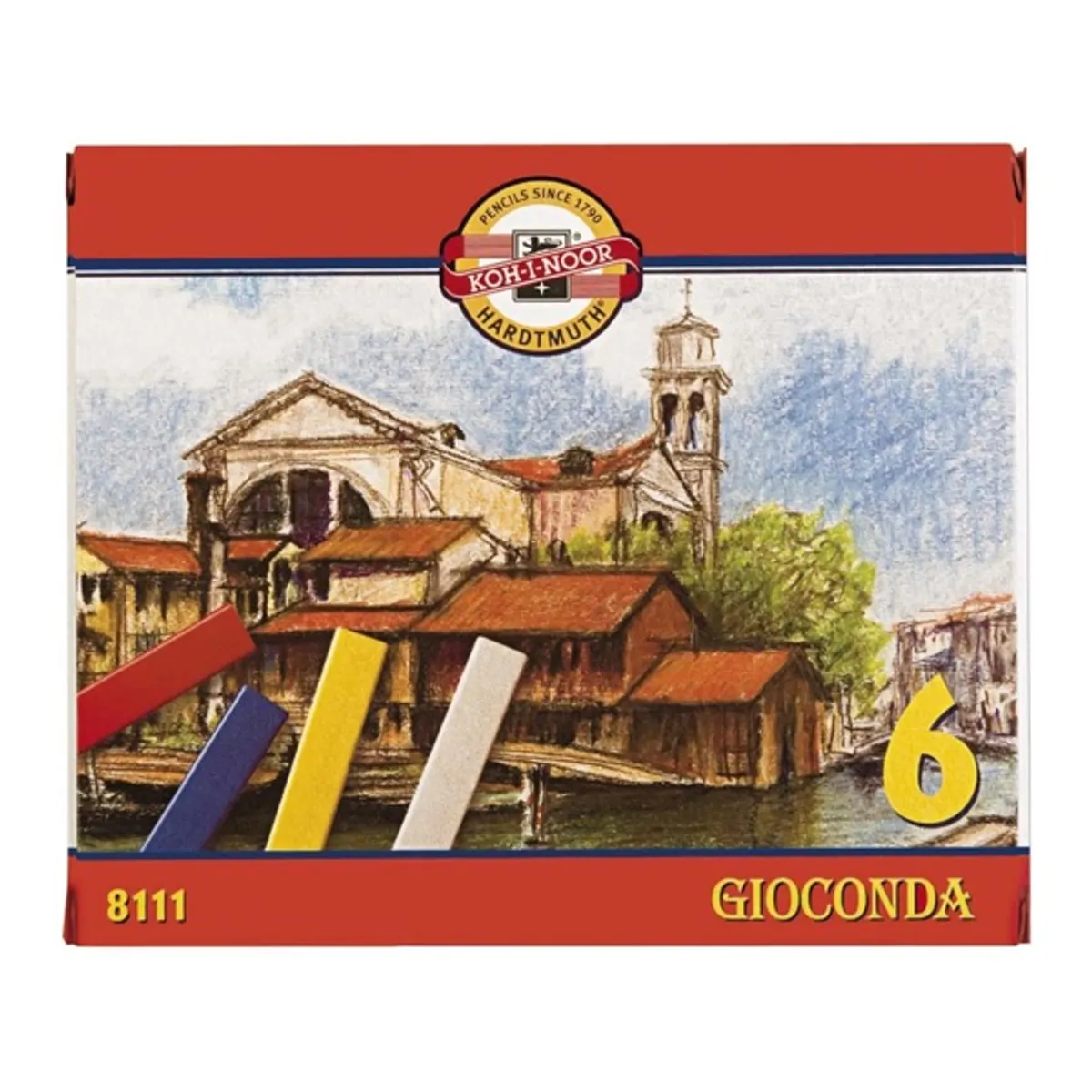 Koh-I-Noor Gioconda 6db-os vegyes színű olajkréta készlet #1