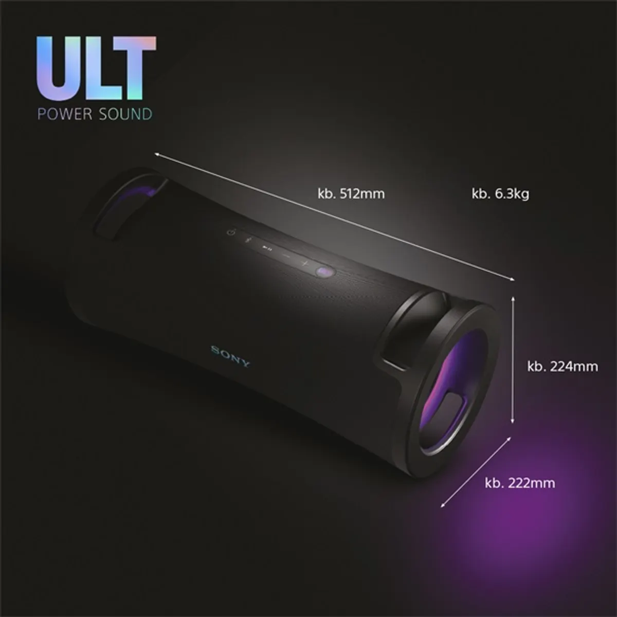 Sony SRSULT70B.EU8 ULT FIELD 7 hordozható vezeték nélküli Bluetooth hangszóró #9