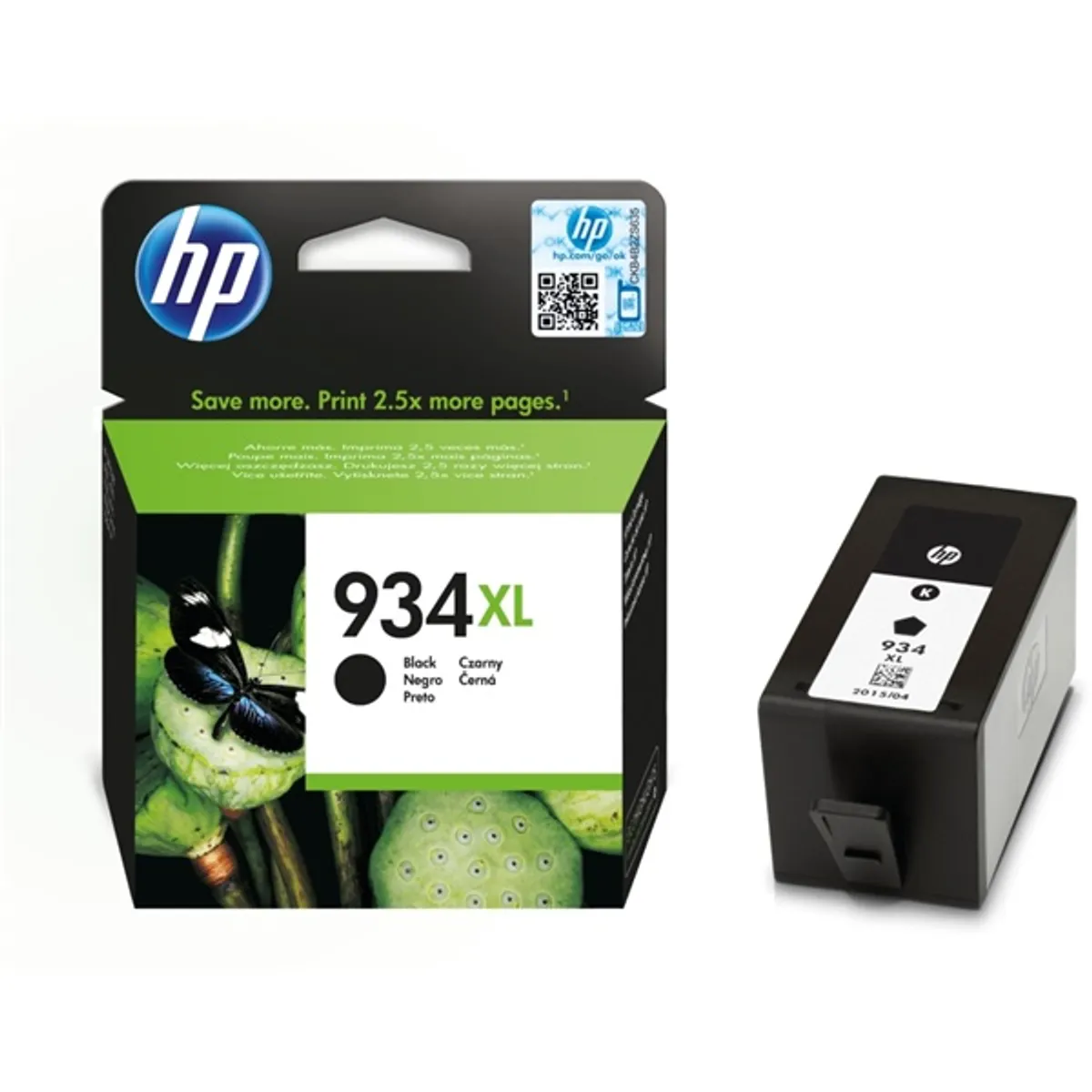 HP C2P23AE (934XL) fekete nagykapacítású tintapatron #1