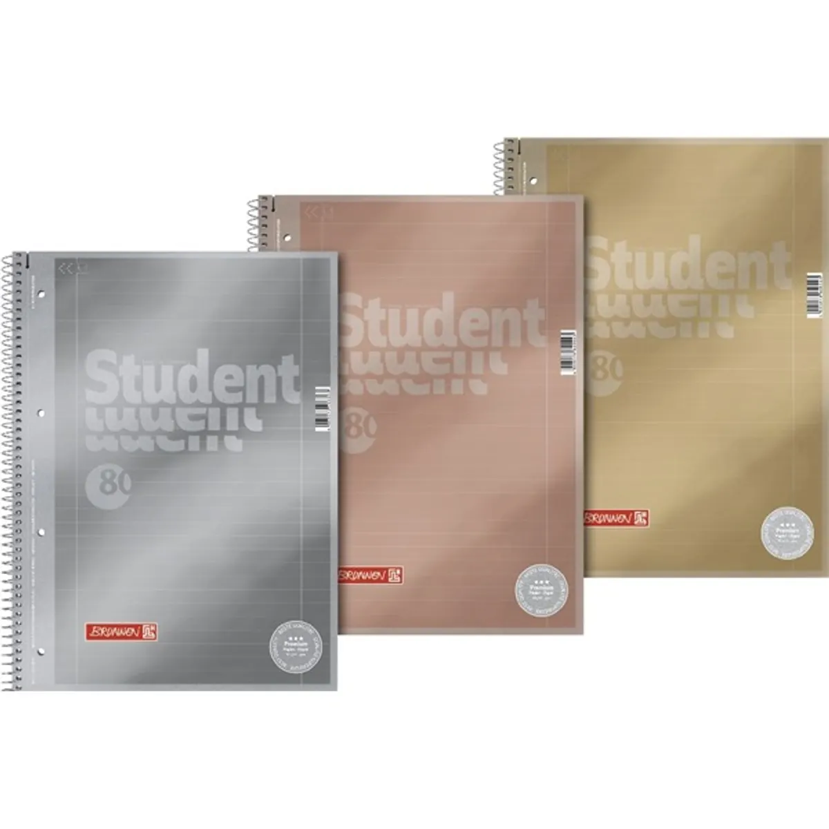 Brunnen A4 80 lapos vonalas fémes spirálfüzet #1