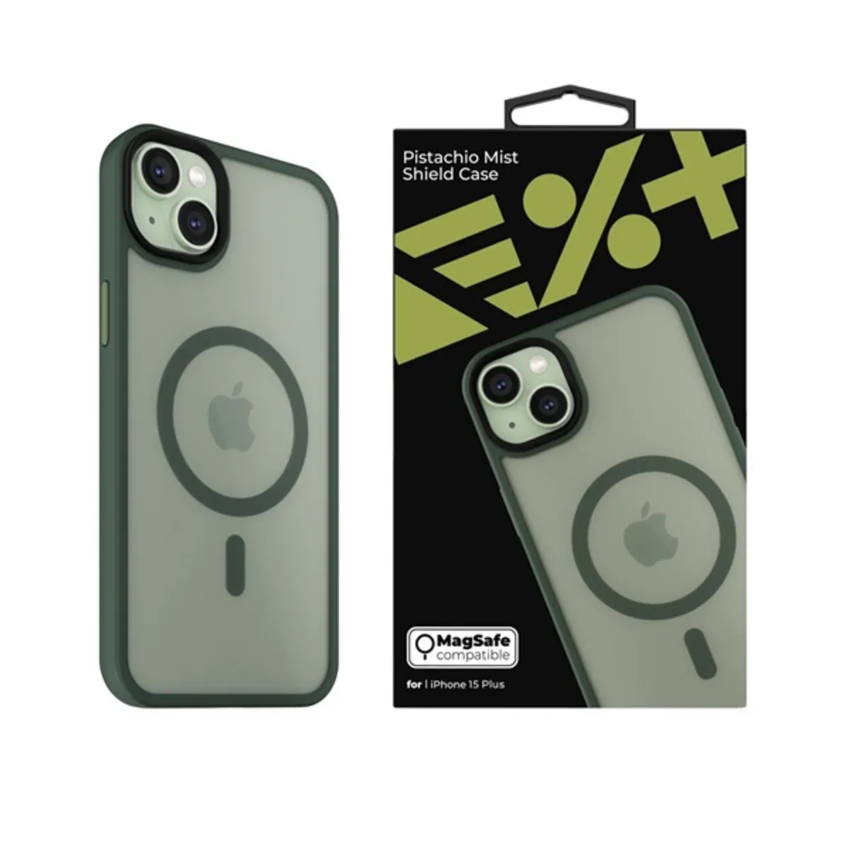 NextOne IPH-15PLUS-MAGSF-MISTCASE-PTC iPhone 15 Plus pisztáciazöld szilikon MagSafe hátlap #1