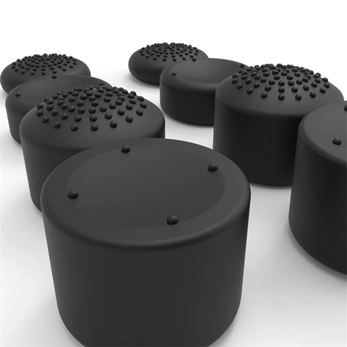 Hyperkin M07713 Pro Series Nintendo Switch 2 fekete hüvelykujj csúszásgátló csomag (8 db) #4