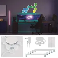 Emos GoSmart Hexagon, indító készlet, 10 rész, 19 W, RGBIC dimmelhető, WiFi LED lámpa #6