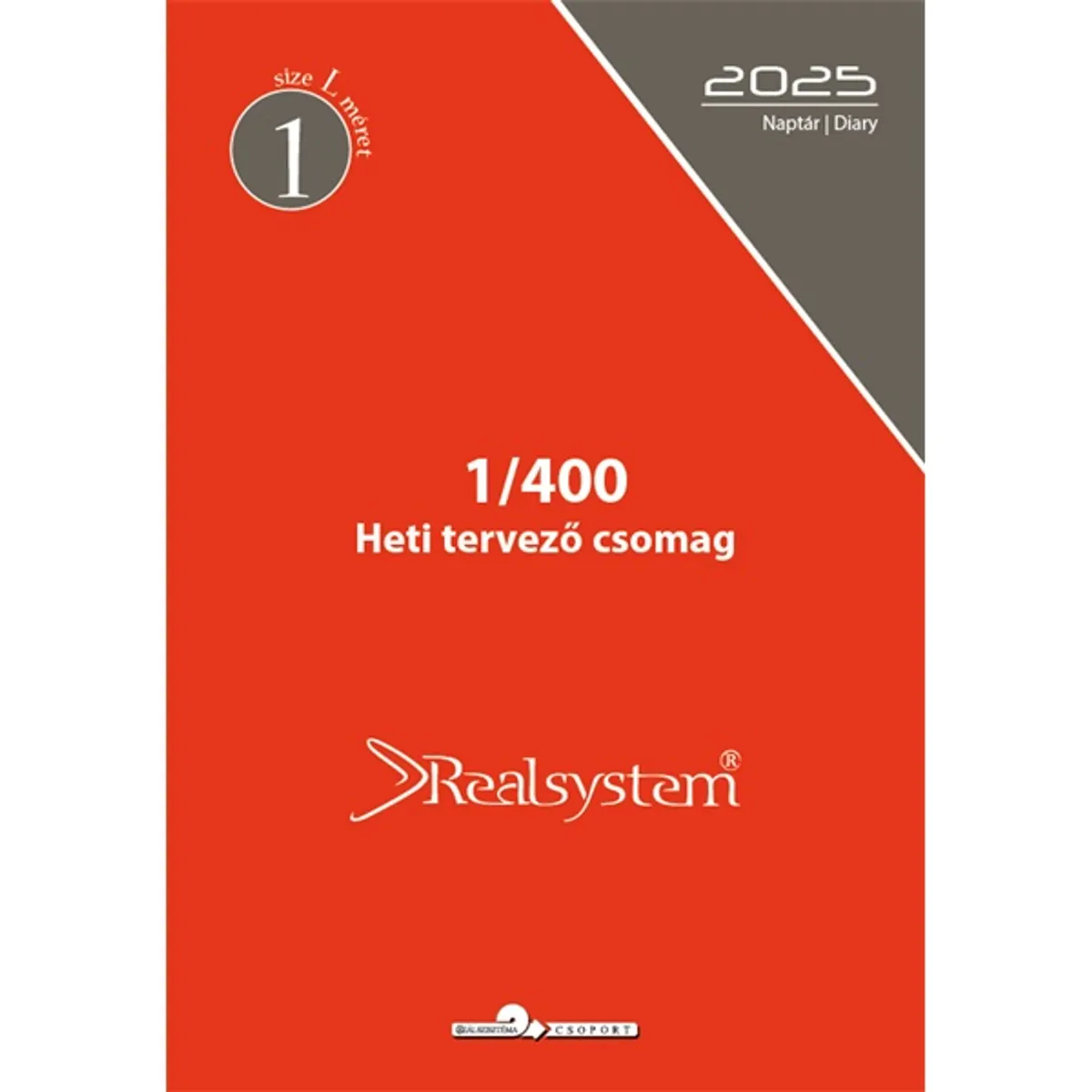 Realsystem 1/400 éves heti beosztású gyűrűs naptár kiegészítő #1