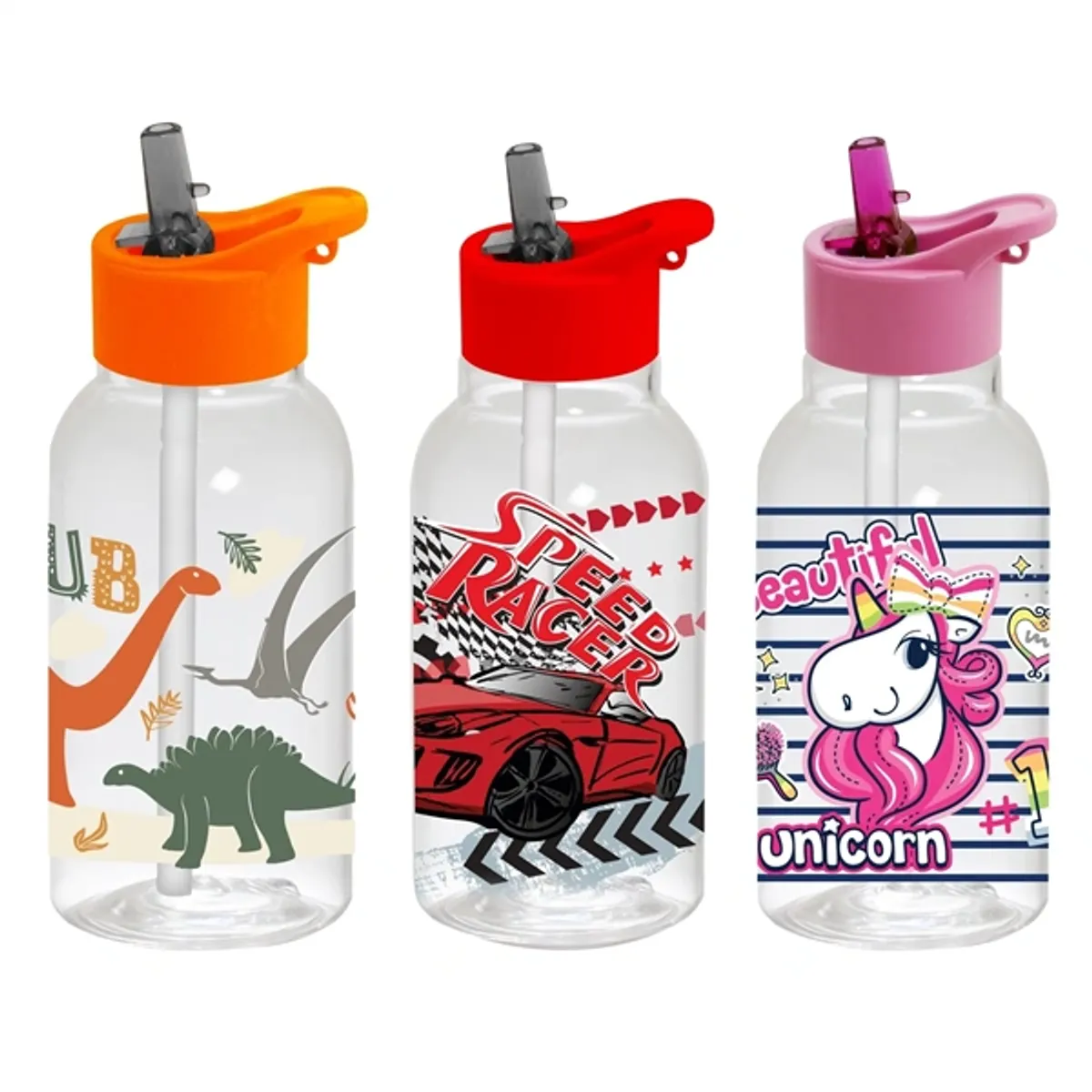 IRIS kulacs szívószállal 460ml vegyes minta 161807-849 #1