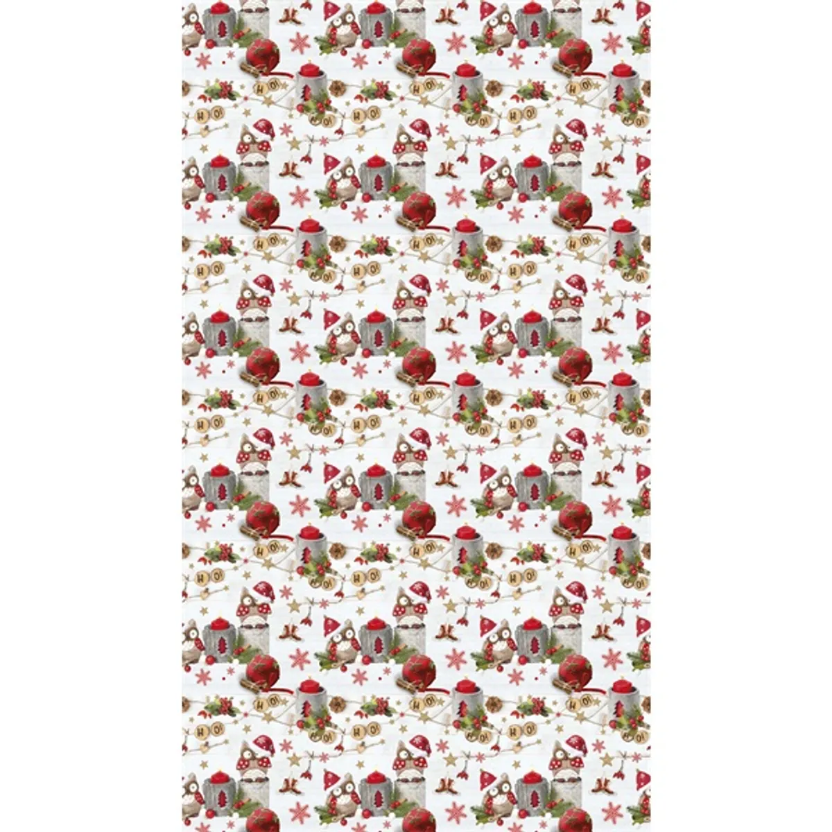 IRIS Karácsonyi tekercses csomagolópapír,  200x70cm, különböző mintákkal, 60g/m2 #6