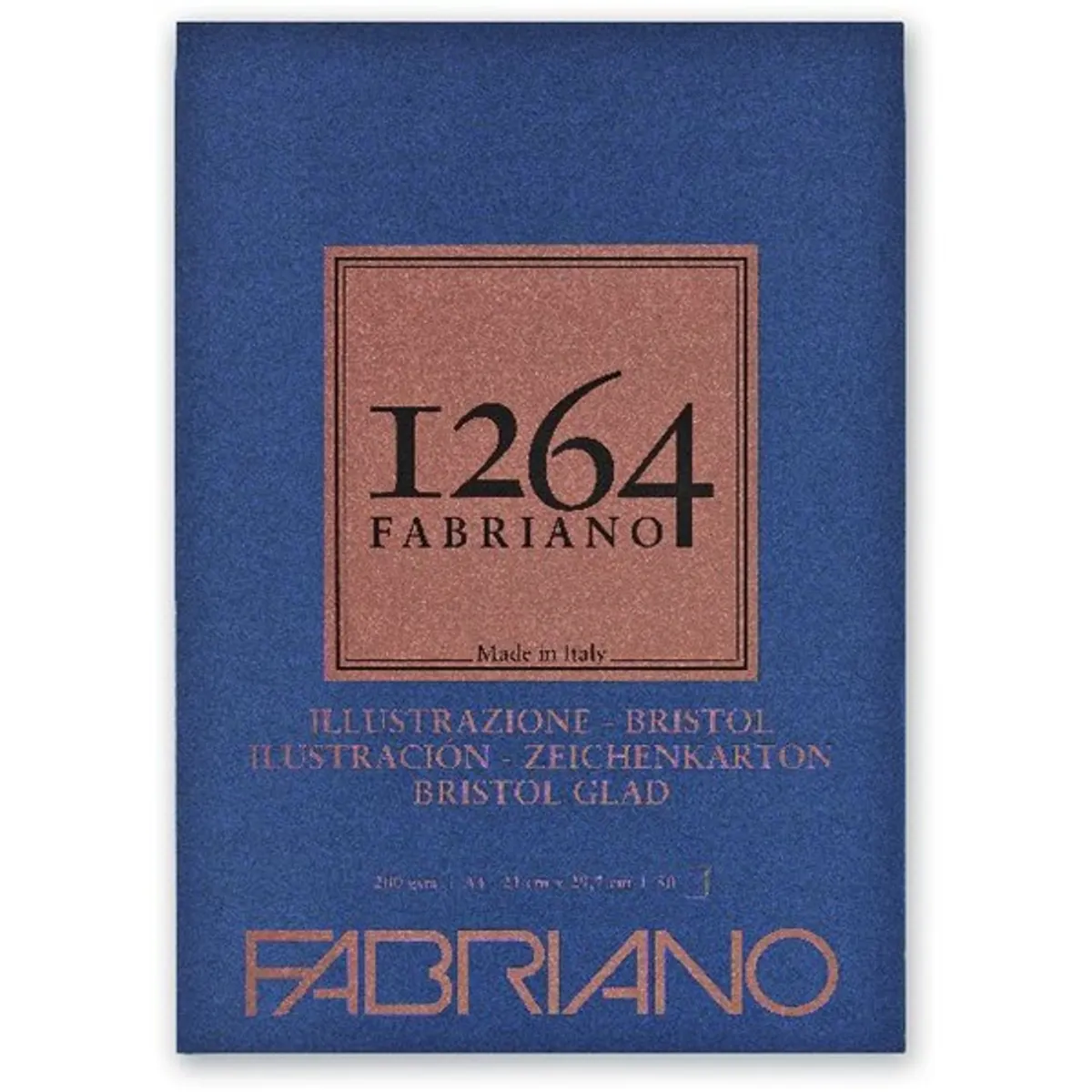Fabriano 1264 Bristol 200g A4 50lapos ragasztott rajztömb #1