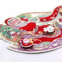 Iris 3D Mikulás mintás/24x45cm 2db karton dekoráció #2