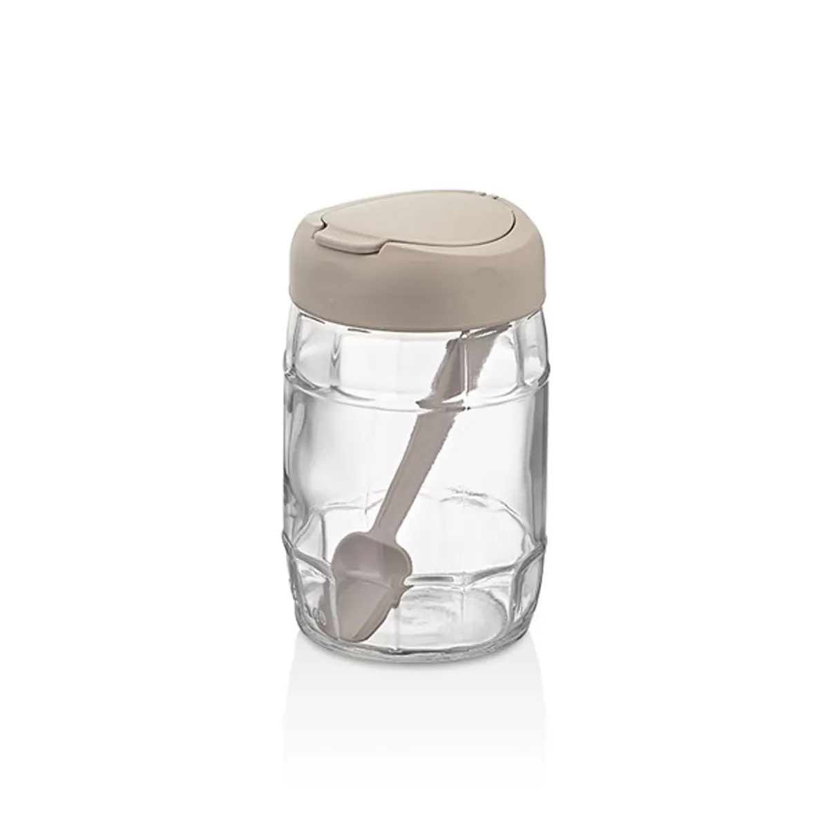 IRIS C-00171 Prizma üveg tároló kanállal 380ml, antracit, zöld vagy piros színű #2