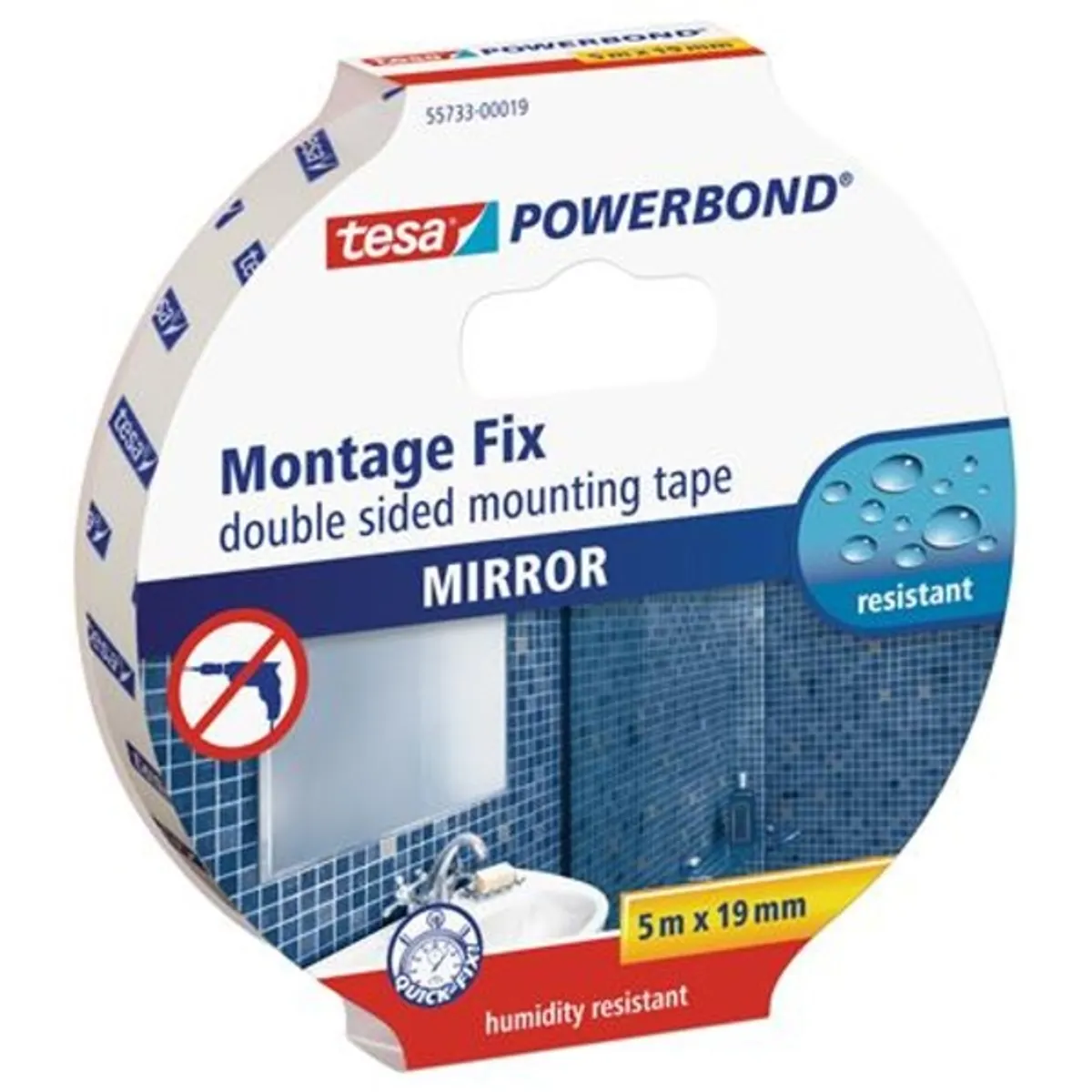 Tesa 55733 5mx19 mm tükörragasztós montázsszalag #1