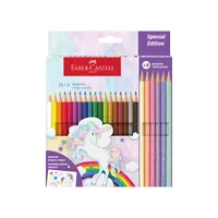 Faber-Castell Unikornis 18+6 db hatszögletű színesceruza készlet matricával #1