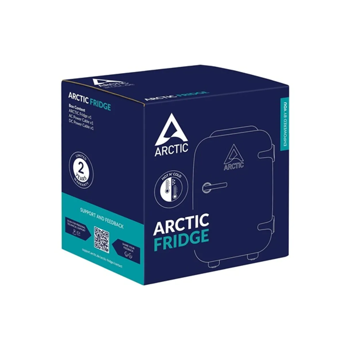 Arctic FRIDGE (EU) sötétkék, egyajtós, Hűtő:4L, mini hűtőszekrény #8