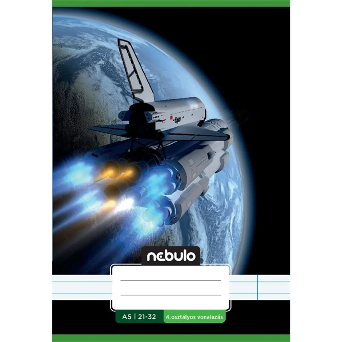 Nebulo Vagány minták II.  A5 4. osztályos 21-32 tűzött vonalas füzet #3