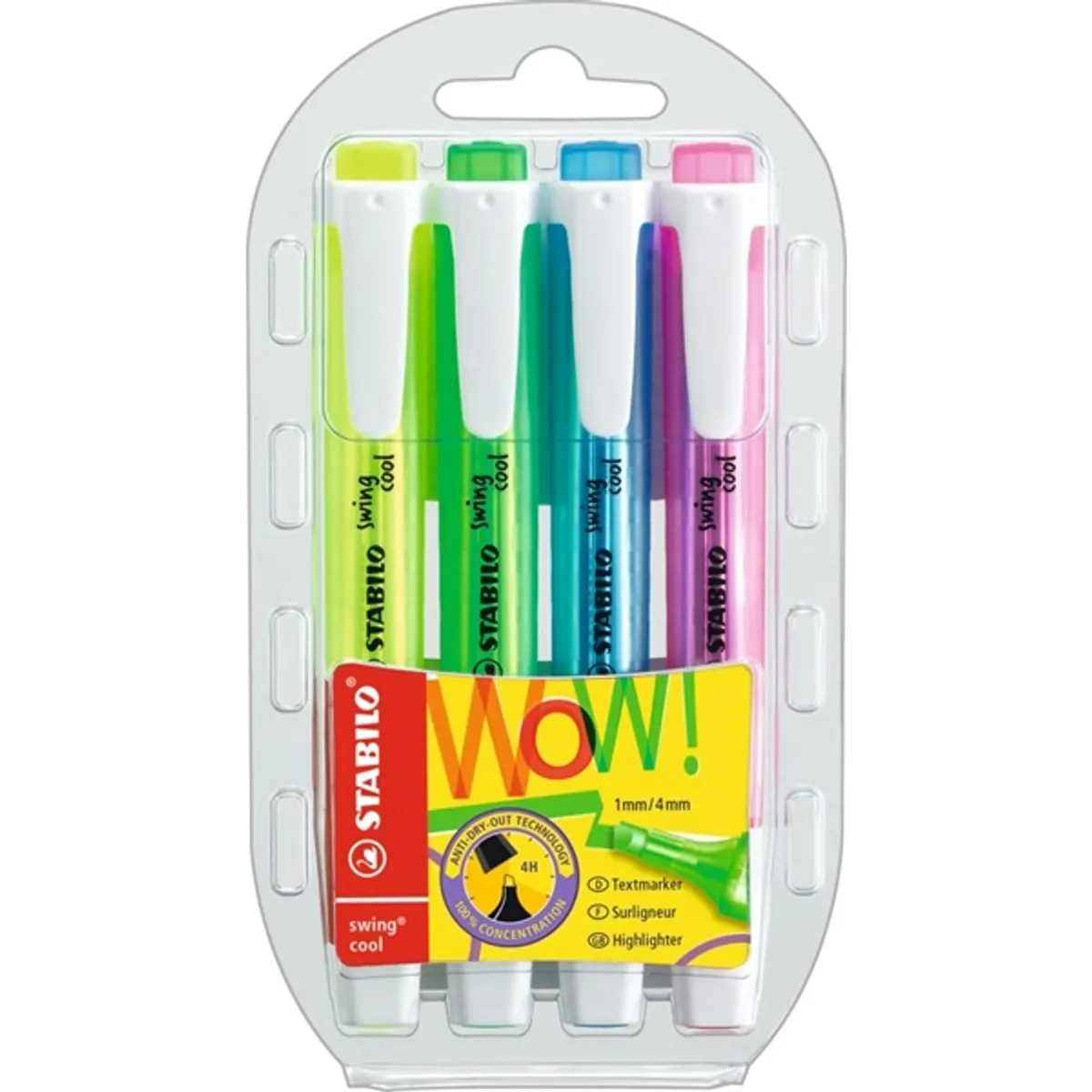 STABILO swing cool 4db-os szövegkiemelő készlet #1
