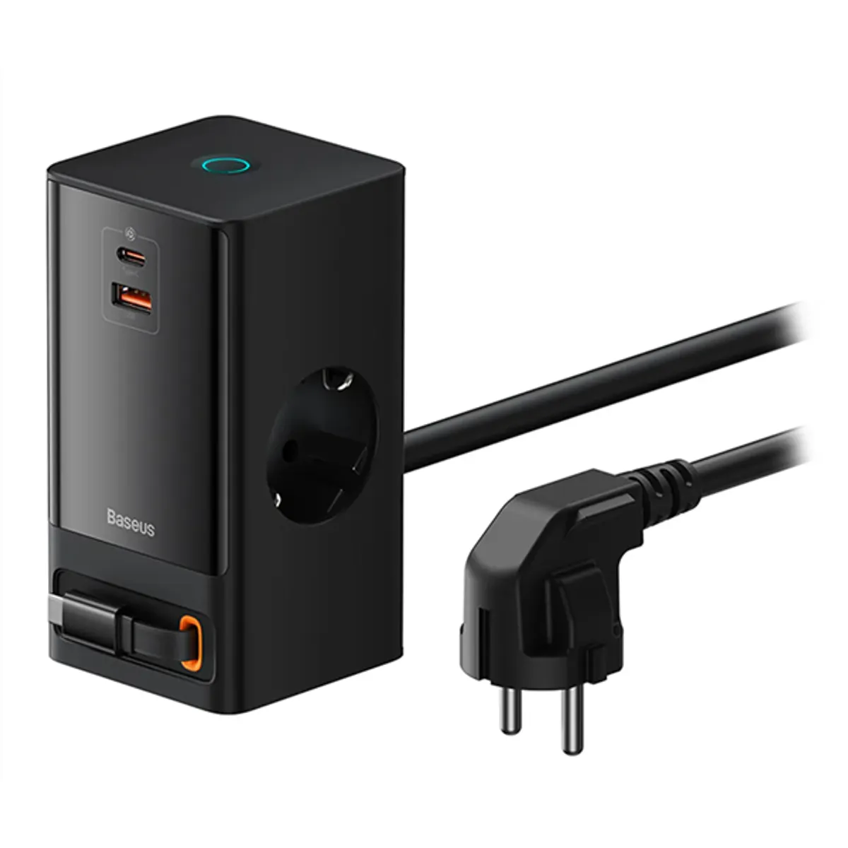 Baseus PSLR000301 PowerCombo 65W fekete hálózati töltő és elosztó #1