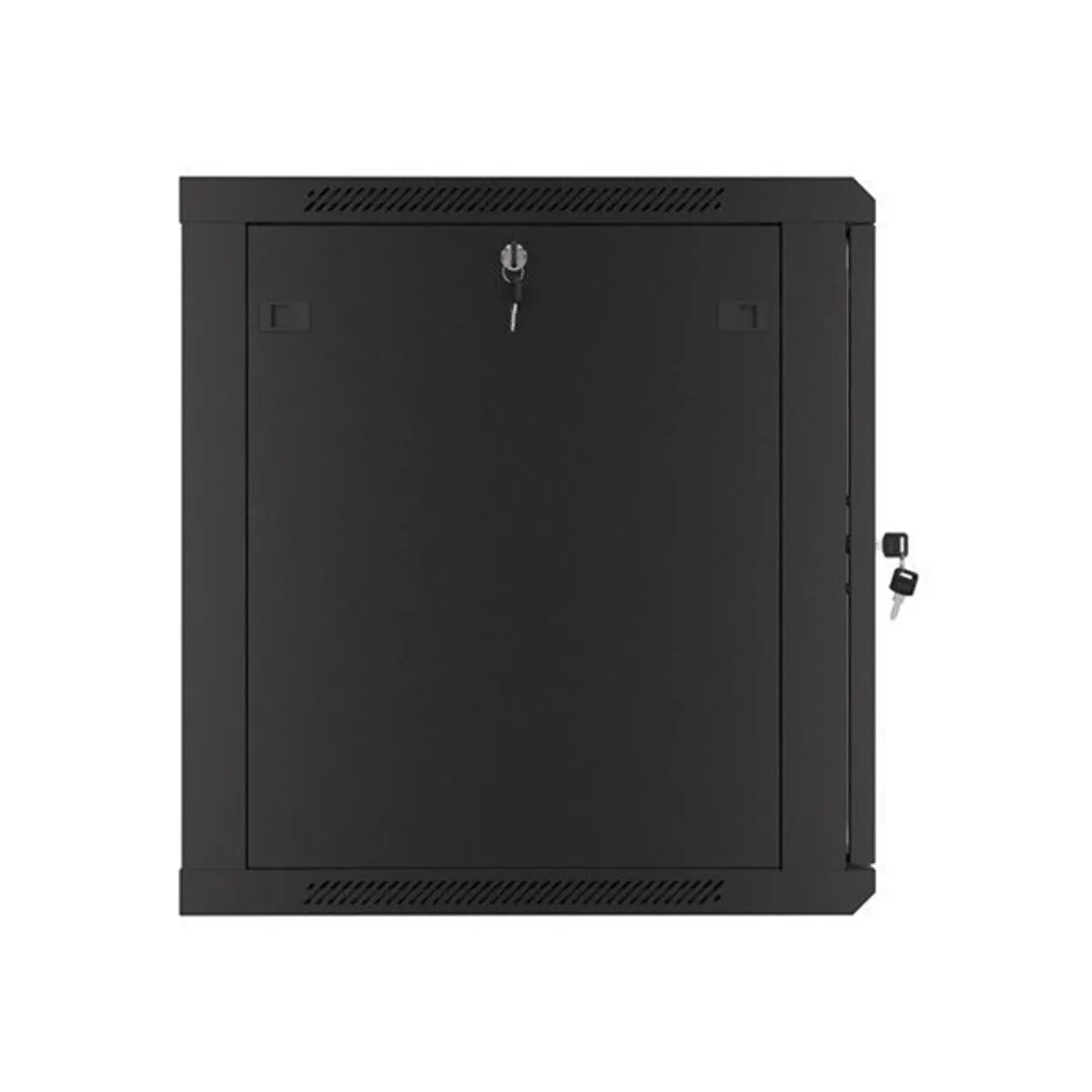 Lanberg WF01-6612-10B 19" 12U SZÉL:600mm MÉLY:600mm MAG:640mm lapraszerelt üvegajtós fekete fali rack szekrény #6
