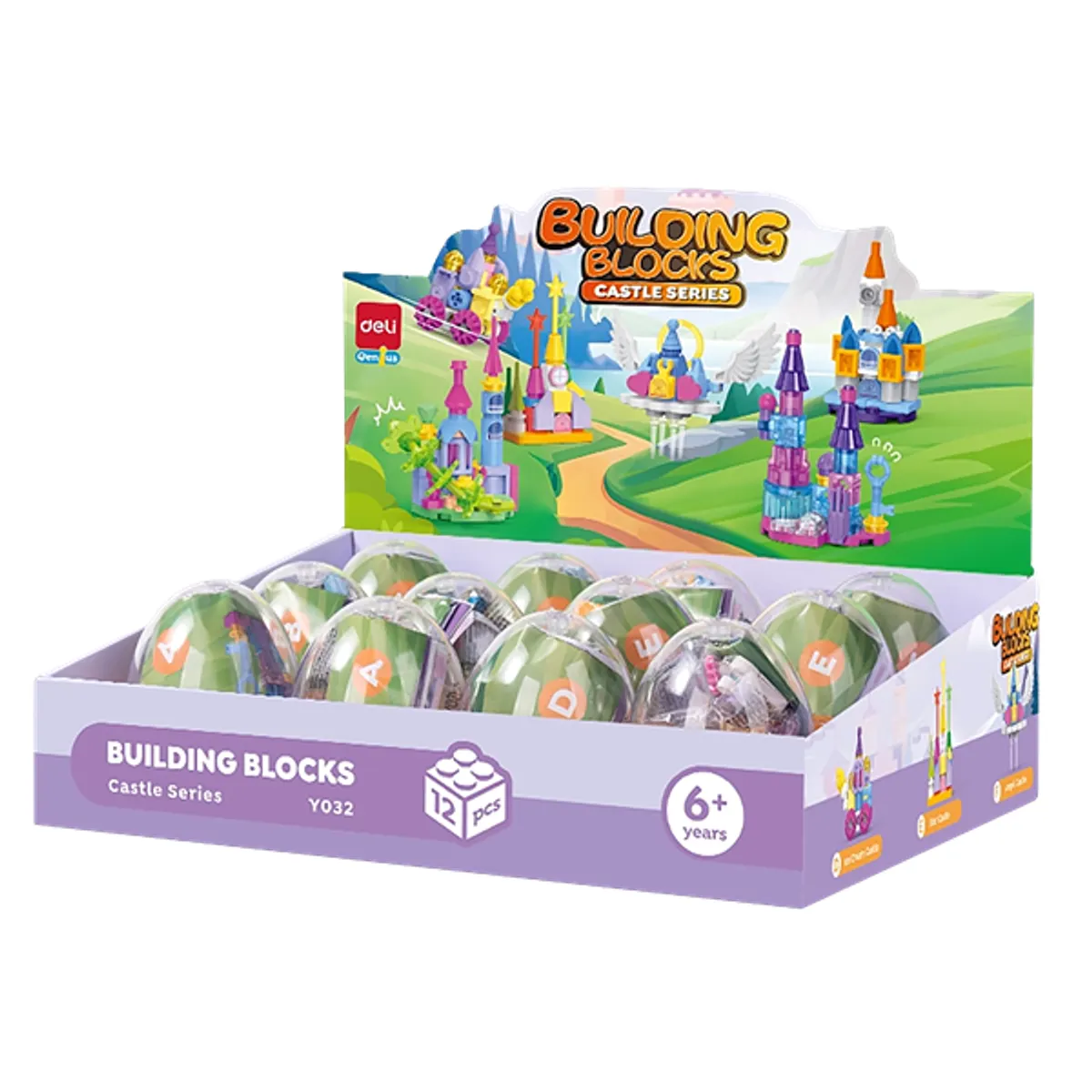 Deli Kastélyok, 6 féle modell,  építőjáték tojásban #1