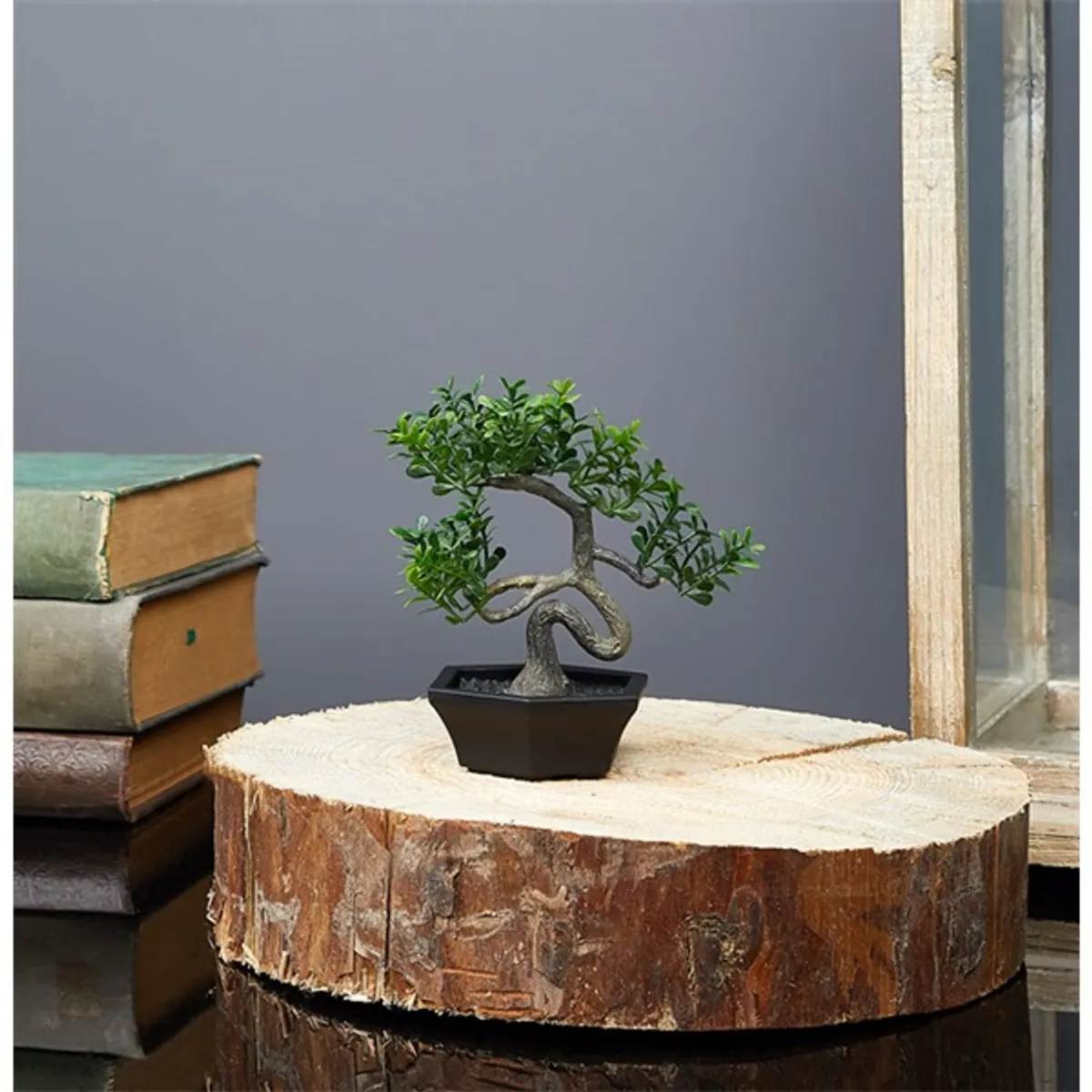 IRIS E5688 BONSAI dekoráció művirággal cserépben 10x13cm #1