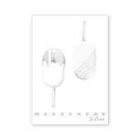 Pigna Monocromo Silver A4 38 lap, tűzött, kockás füzet #4