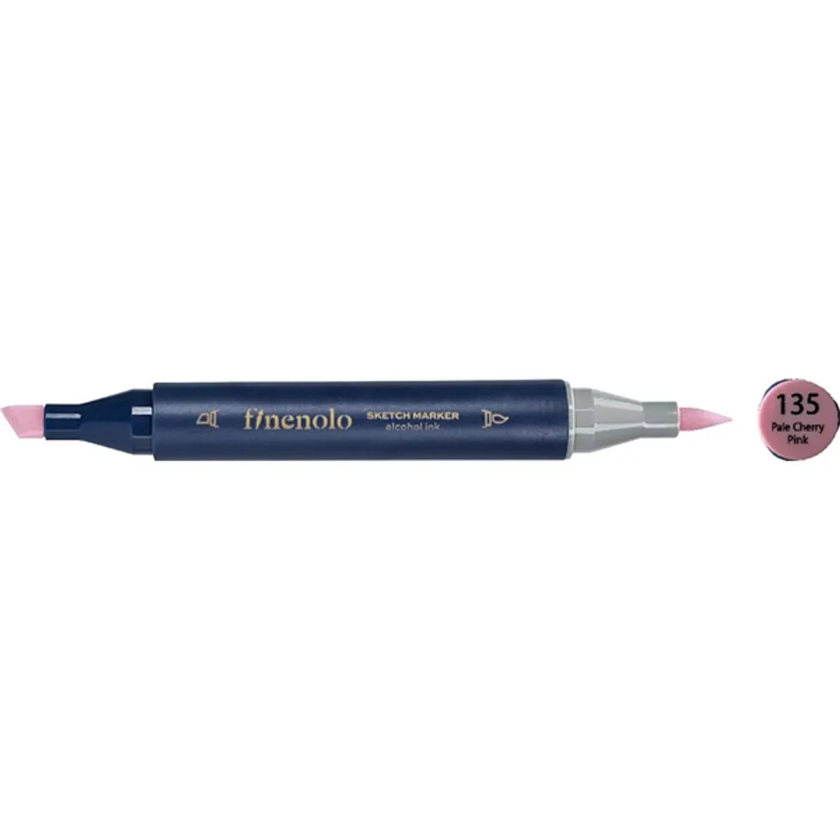 Deli Finenolo 135 - Pale Cherry Pink kétvégű permanent ART marker #1