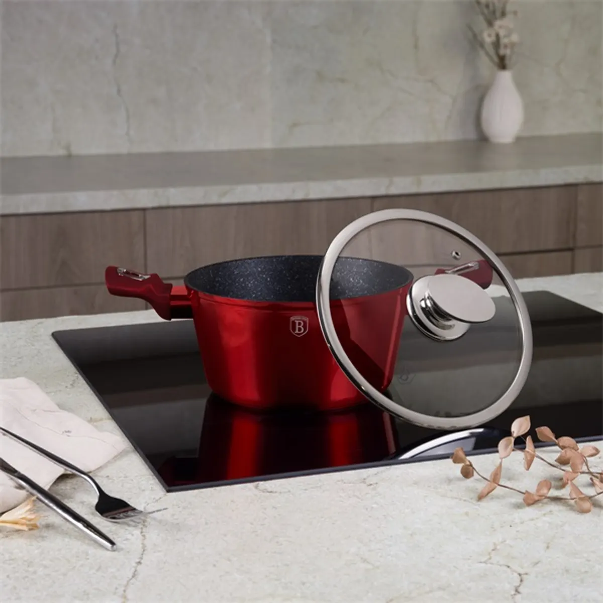 Blaumann BL-3985 Burgundy Collection 2,5L 20 cm lábas fedővel #10