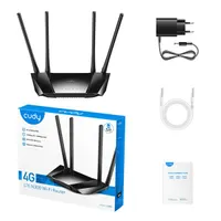 CUDY LT400 N300 WIFI 4G LTE nanoSIM fekete router #5