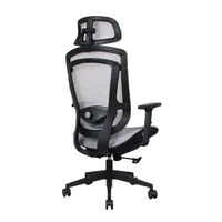 IRISOffice Nimbus szürke ergonómikus, szövet-hálós irodai forgószék fej és háttámasszal #4