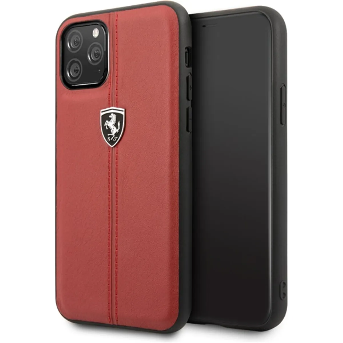 FERRARI iPhone 11 Pro függőlegesen csíkozott piros hátlap #1