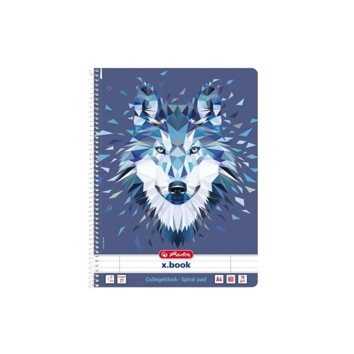 Herlitz Wild Animals A4 80lapos vonalas spirálfüzet #1