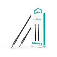 Devia ST111936 iPure Series Woven 1m AUX 3,5/3,5mm jack fekete audio kábel