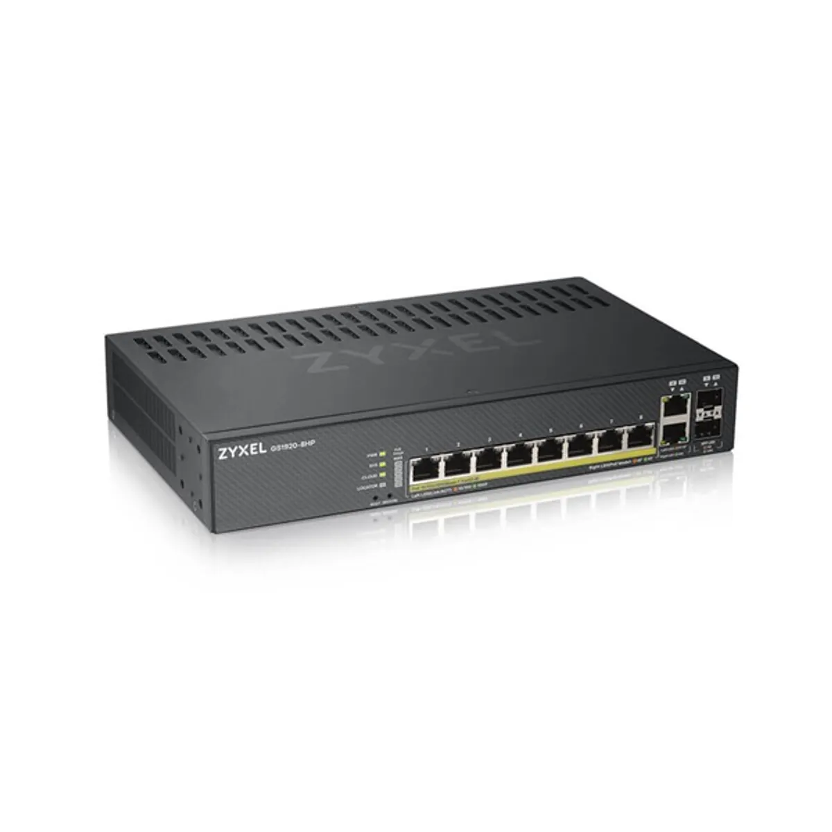 ZyXEL GS1920-8HPv2 8port GbE LAN PoE (130W) 2port Gbe combo RJ45/SFP L2 menedzselhető PoE switch #1