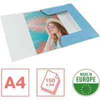 Esselte ColourBreeze karton kék gumis mappa #2
