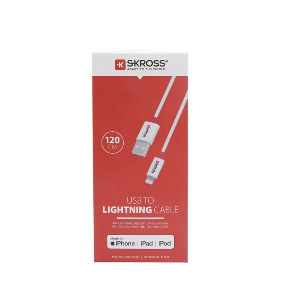 Skross USB-TO-LIGHT-120 1,2m USB/Lightning adat- és töltőkábel #3