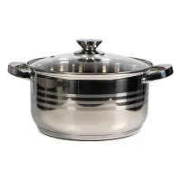 TOO LP-7172-5L prémium rozsdamentes edény  5,8 liter fazék/lábas+fedő 24 x 13cm