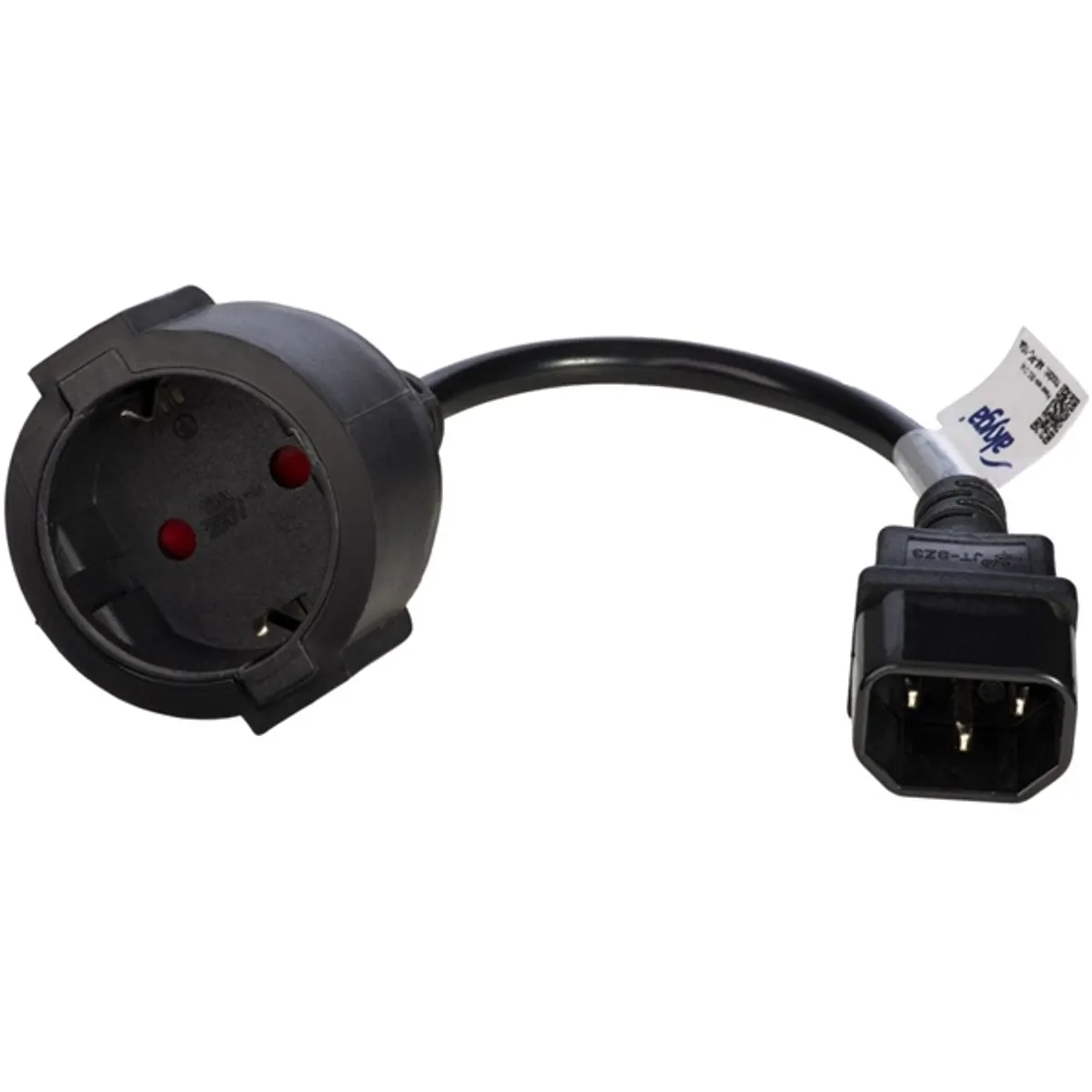Akyga 15cm Schuko CEE 7/4 - IEC C14 adapter #1