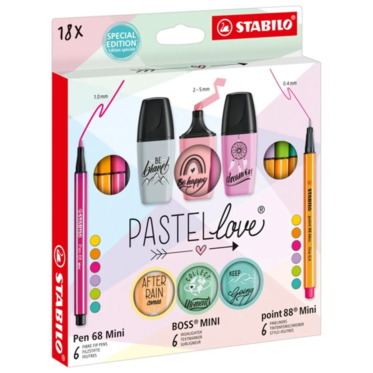 Stabilo MINI Pastellove 18 db-os készlet #2
